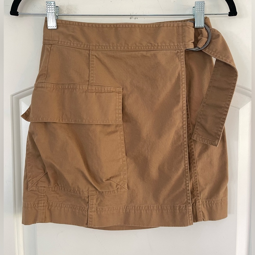 Banana Republic Cargo Wrap Skirt with Pocket Tan - XXSP